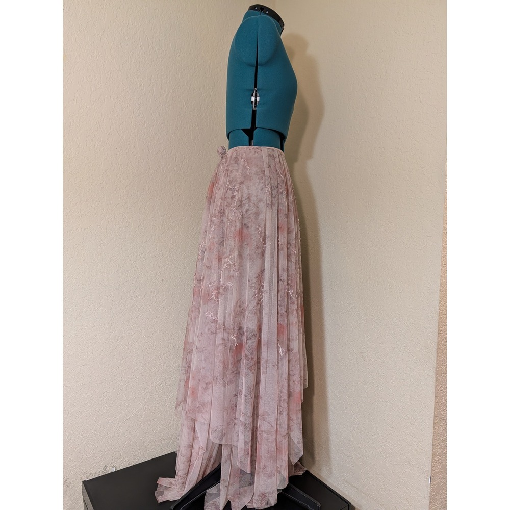 Ralph Lauren Purple Label Kymberly Floral Tulle Beaded Skirt Pink Size 4? READ - Picture 4 of 13